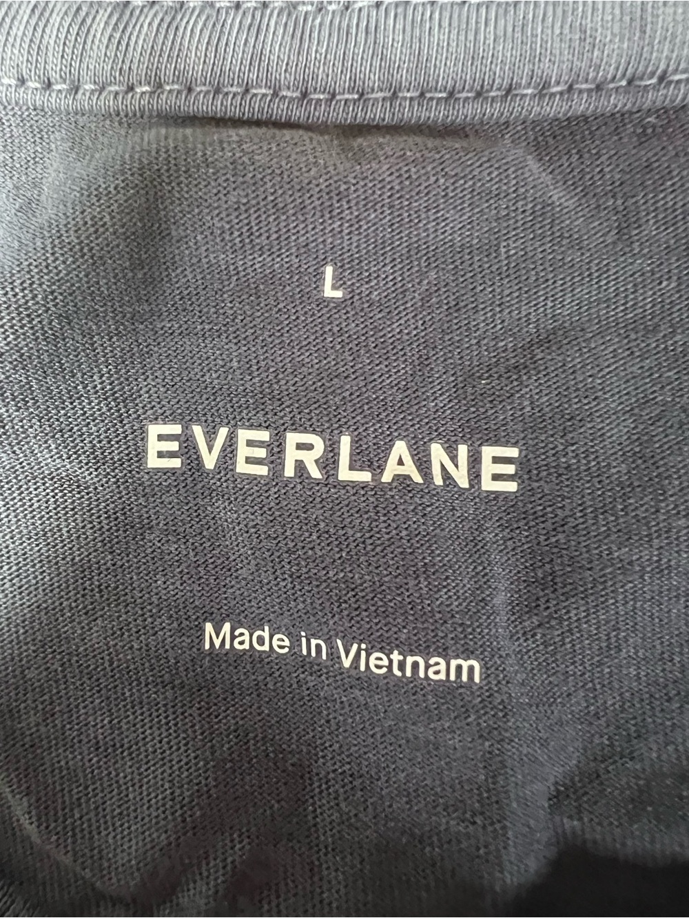 Everlane The Essential Organic Garment-Dyed Henley Navy L NWOT - Picture 11 of 15